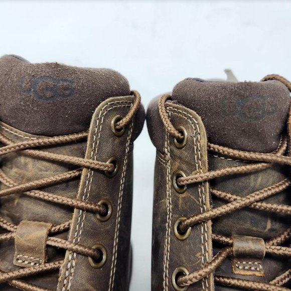 Men\'s 8.5 UGG Biltmore Mid brown leather lace up boots main image 6